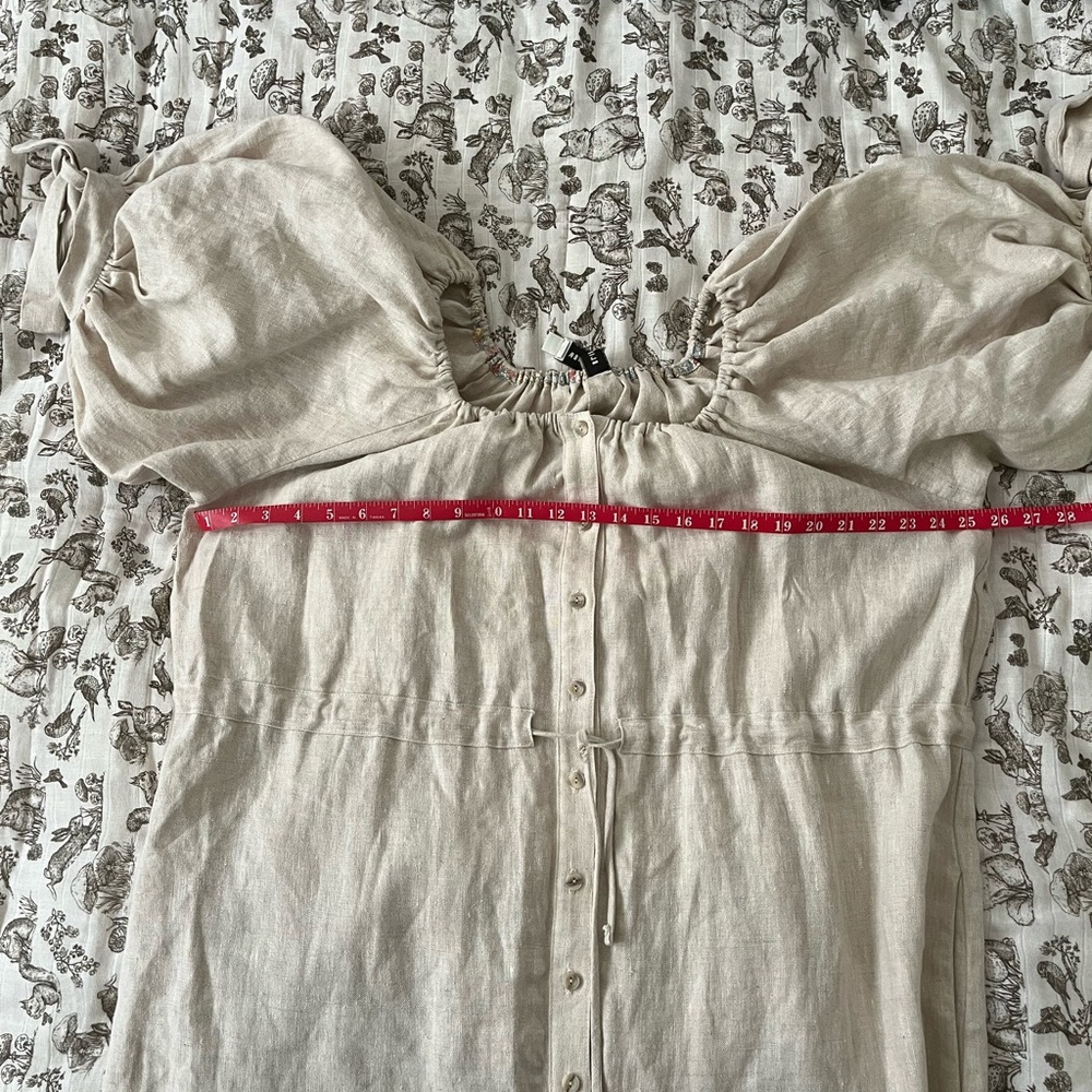 Eliza Faulkner linen jumpsuit M/L - Picture 4 of 5
